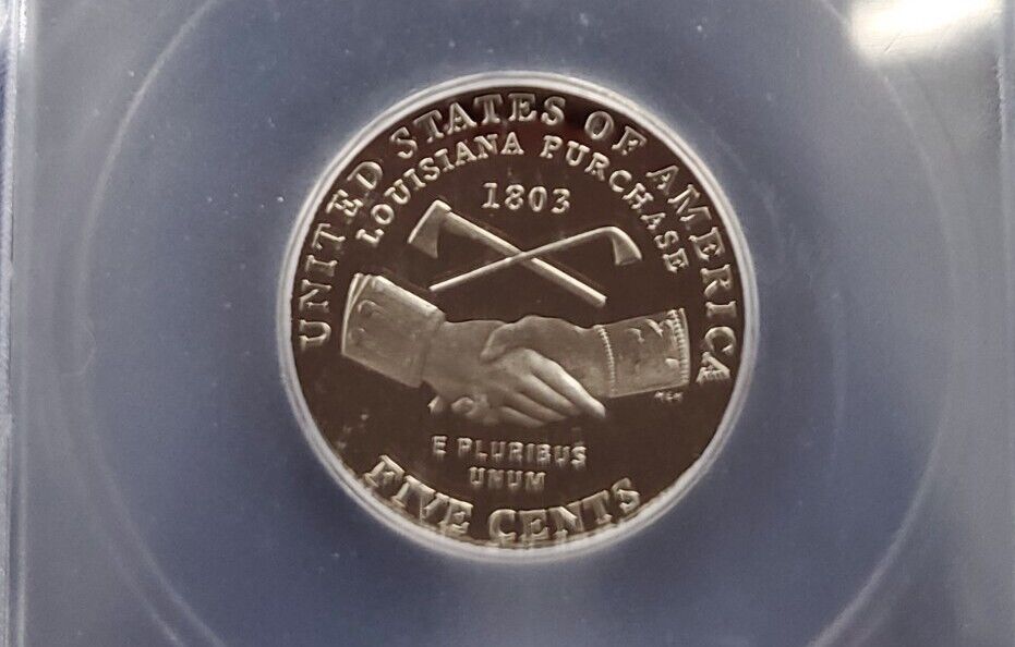 2004 S 5C Peace Medal Jefferson Nickel ICG PR70DCAM