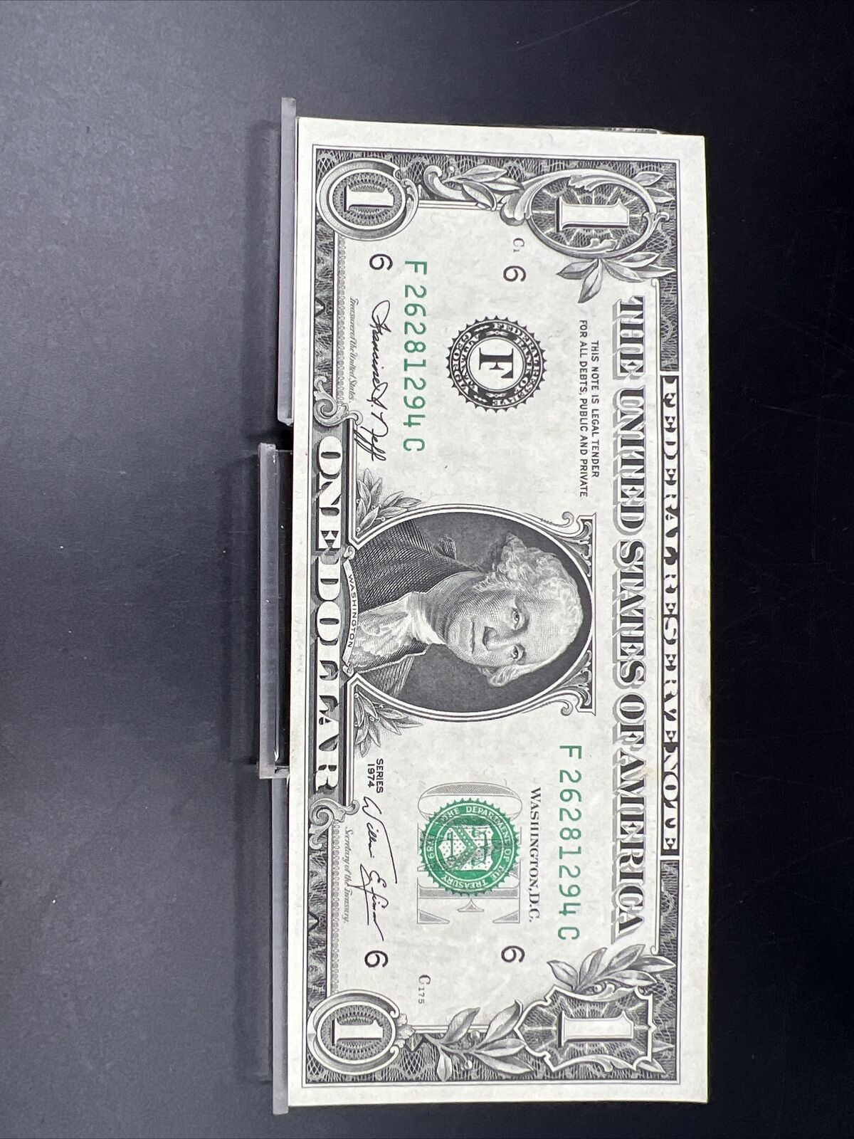 1974 $1 FRN Federal Reserve Note Dollar Bill CU UNC US Currency #294