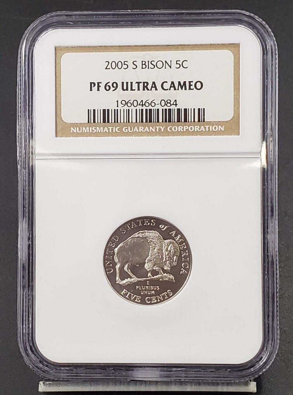 2005 S Bison Buffalo 5c Nickel Commemorative NGC PF69 Ultra Cameo UCAM #084