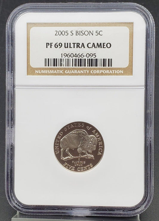 2005 S Bison Buffalo 5c Nickel Commemorative NGC PF69 Ultra Cameo #095