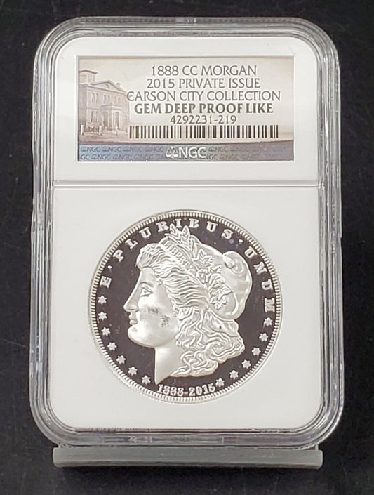 1888 CC Morgan 2015 Private Carson City Collection NGC GEM Deep Proof Like