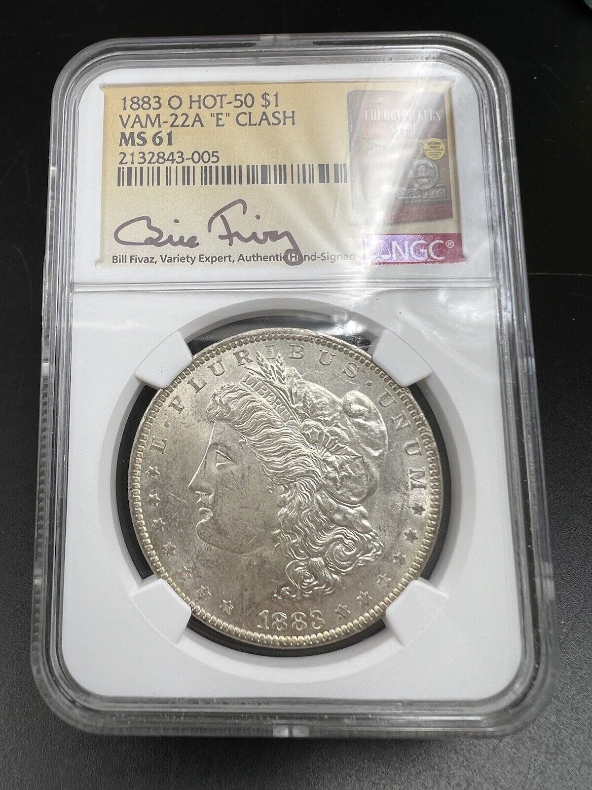 1883 O $1 Morgan Silver Dollar Coin VAM 22A E Clash HOT 50 Variety MS61 NGC