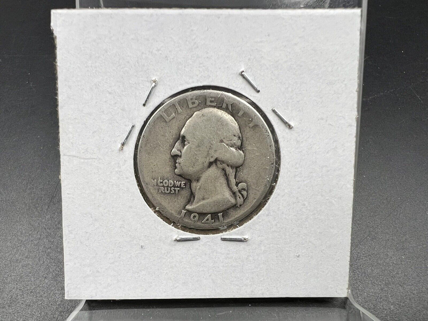 1941 P 25c Double Beak Variety Double Die Reverse Washington Silver Quarter Good