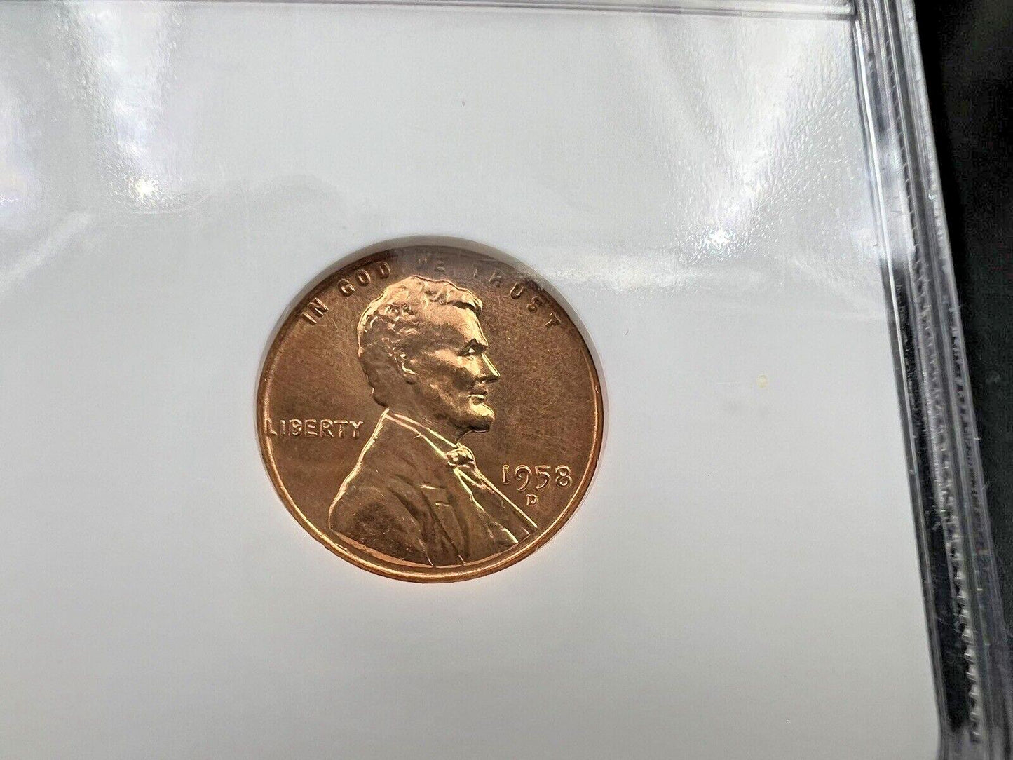 1958 D 1c Lincoln Wheat Cent Penny Coin NGC MS67 RD Gem BU Certified #007