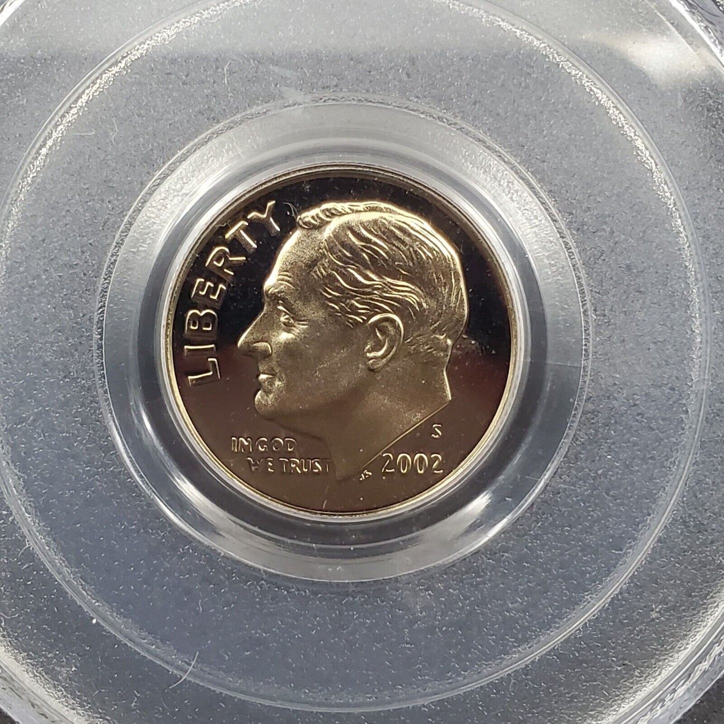 2002 S Roosevelt Proof Clad Dime Coin PCGS PR69 DCAM  #941