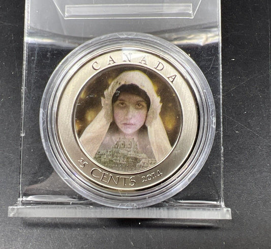 2014 25 Cent Coin - Haunted Canada : Ghost Bride - Mint #759/15000 - NO BOX