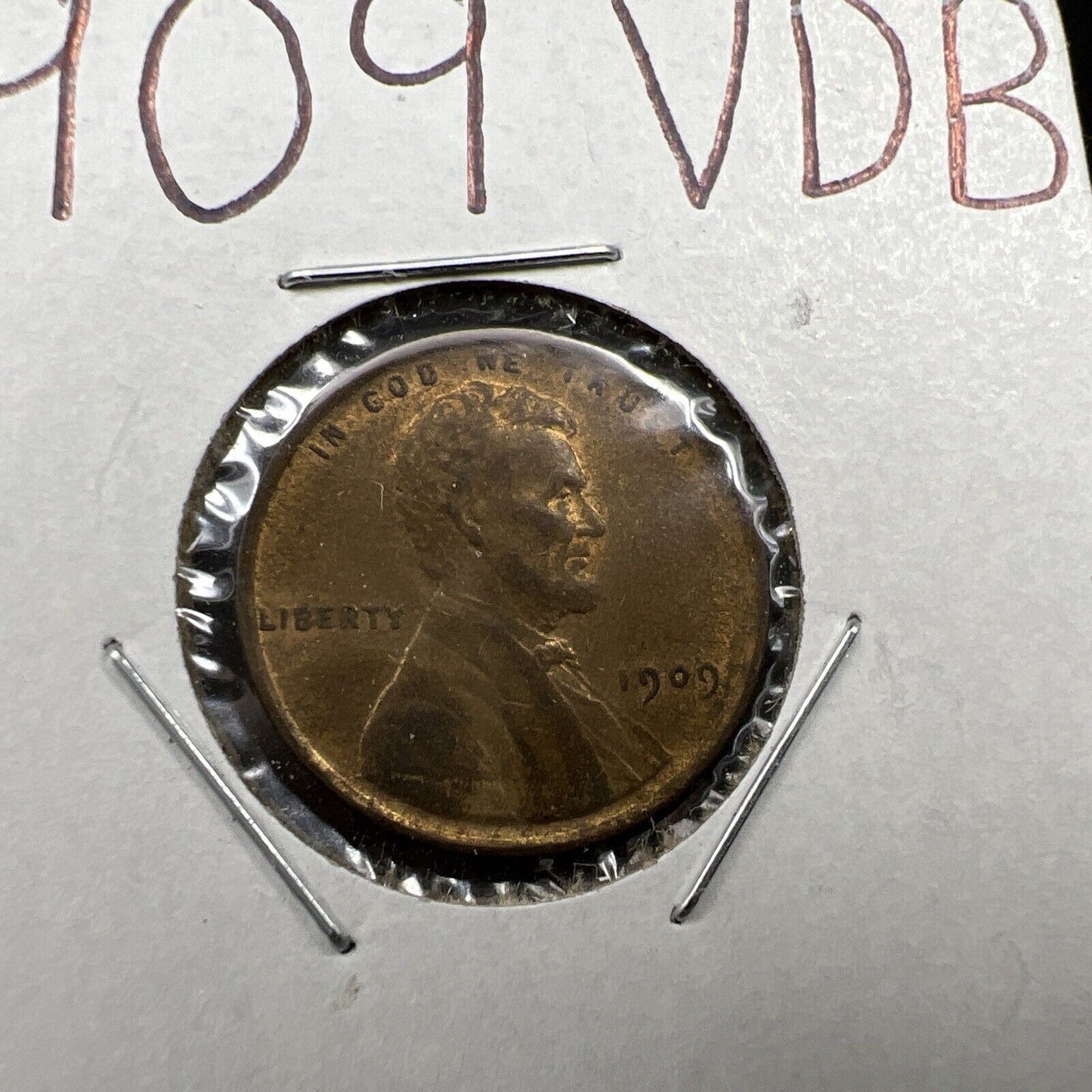 1909 P VDB Lincoln Wheat Cent Penny Coin EF XF Extra Fine Circ #2