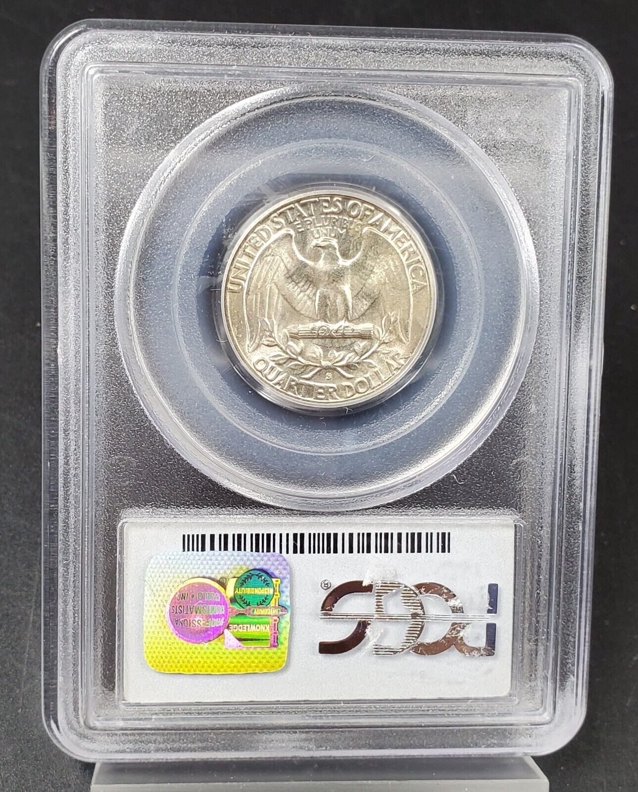 1954 S 25C Washington Quarter Silver Coin PCGS MS65 #039 Gem BU Certified