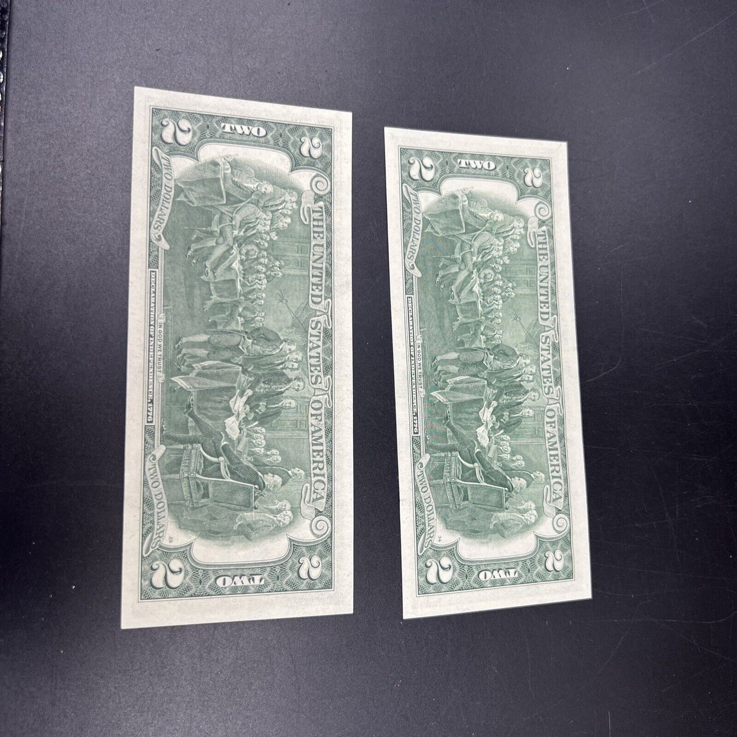 2 CONSECUTIVE 1976 $2 FRN Bicentennial Two Federal Reserve NOTE CH UNC #149