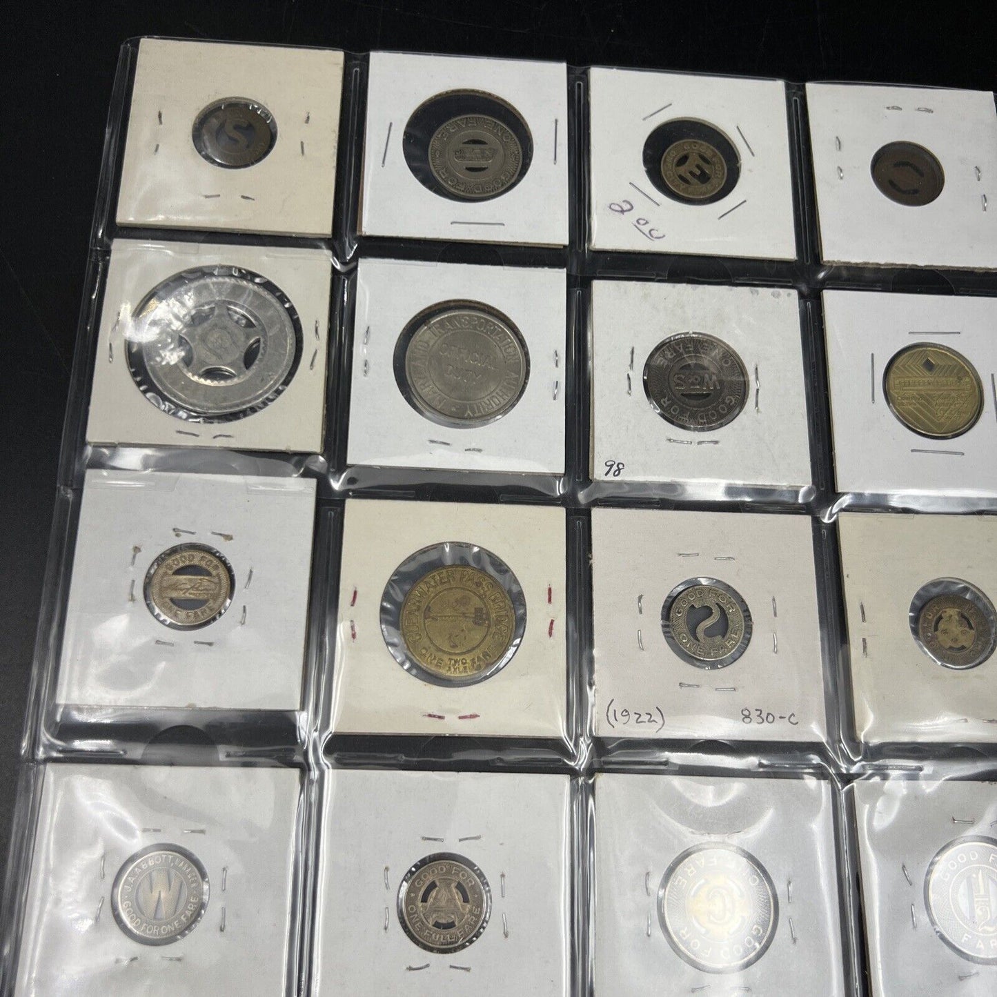 Lot of 20 United States Transit Tokens Coin Collection #4