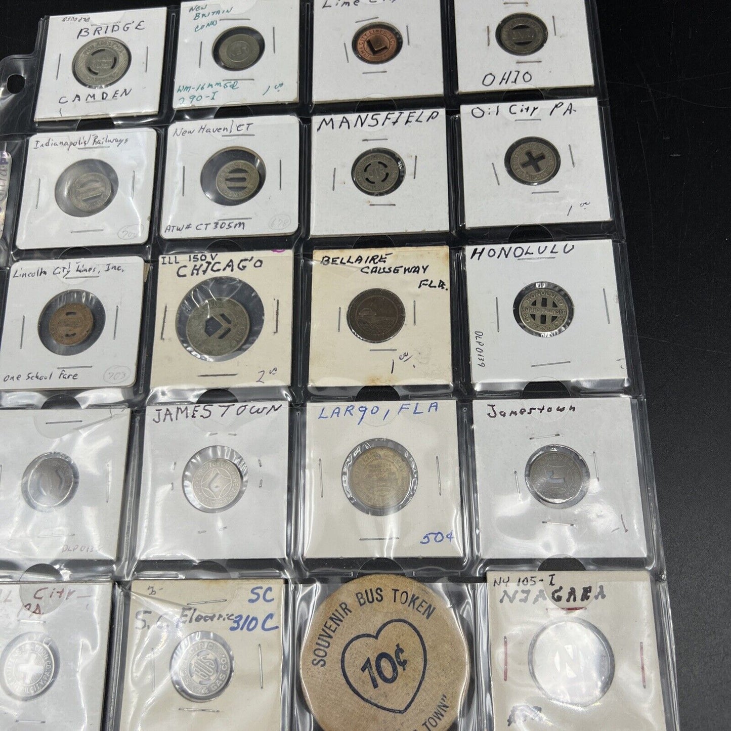 Lot of 20 United States Transit Tokens Coin Collection #2