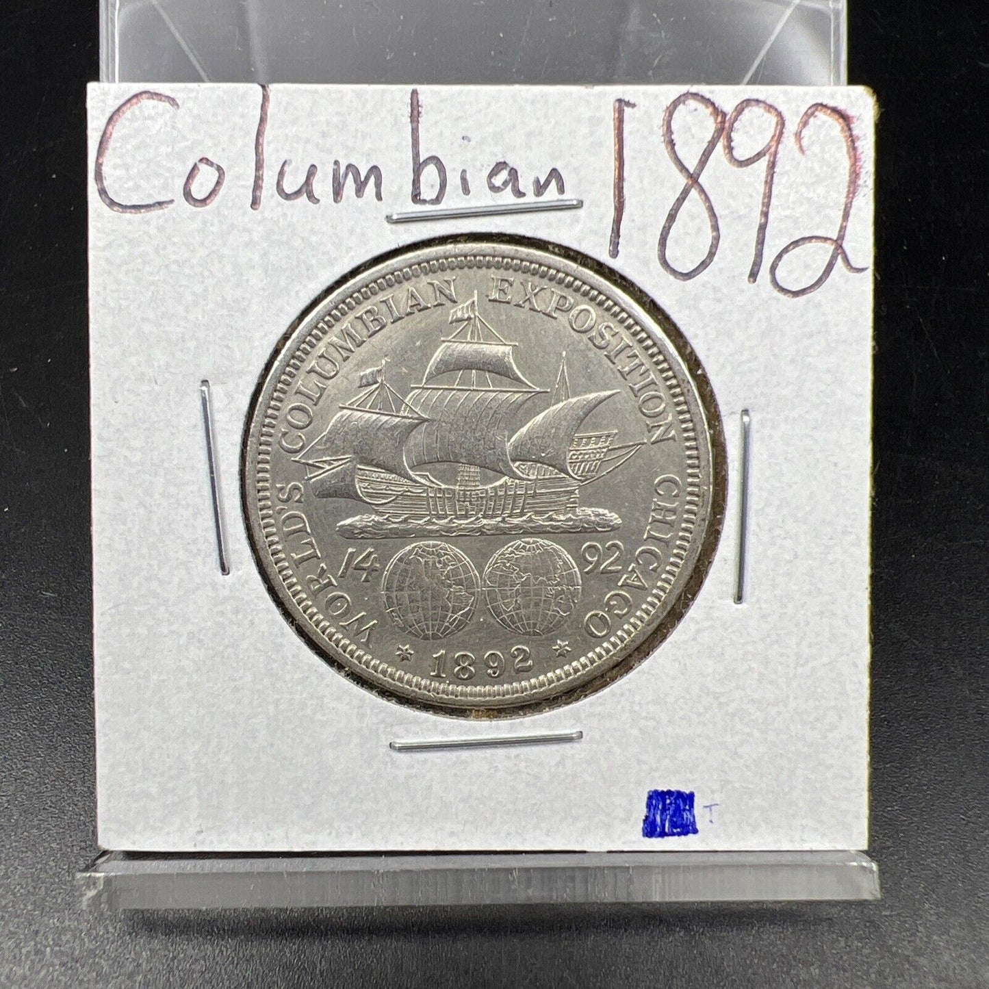 1892 Columbian Silver Half Dollar Worlds Fair Coin Choice AU About UNC