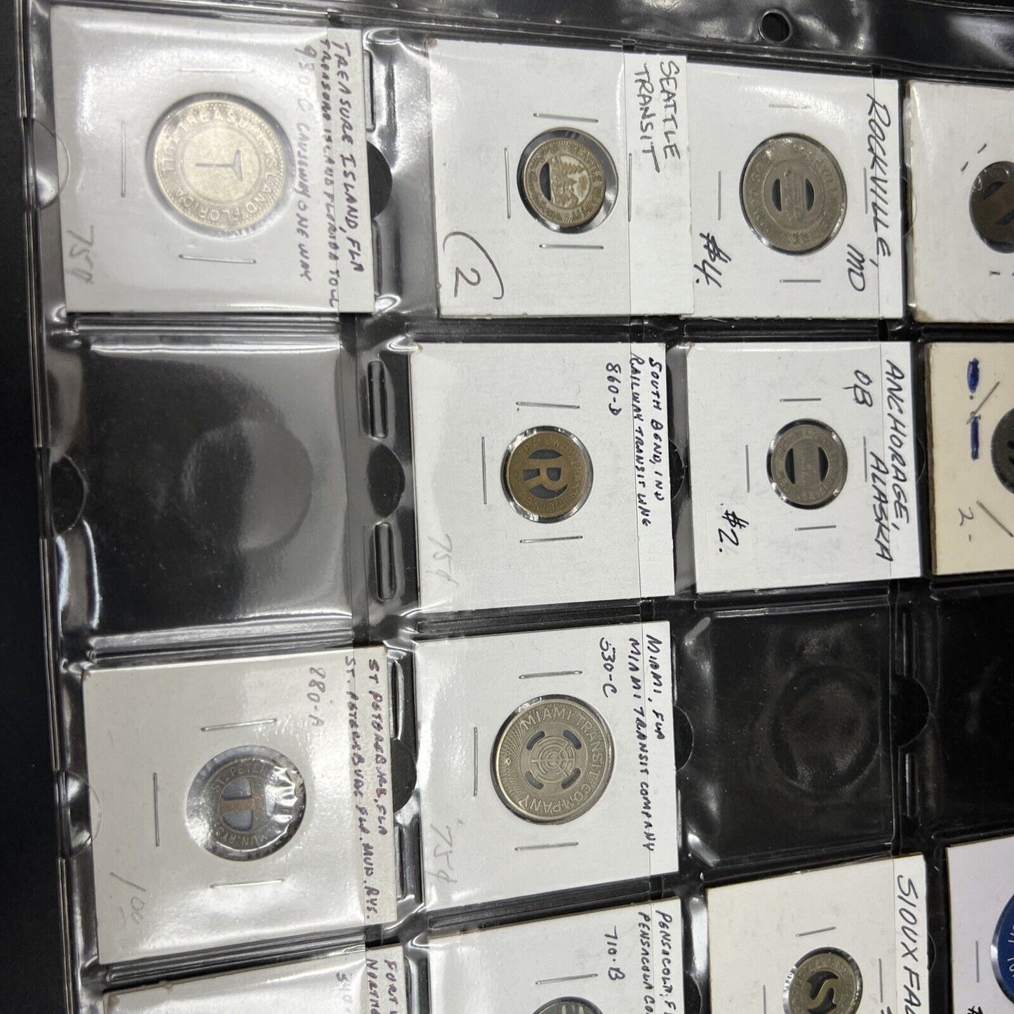 Lot of 15 United States Transit Tokens Coin Collection #12