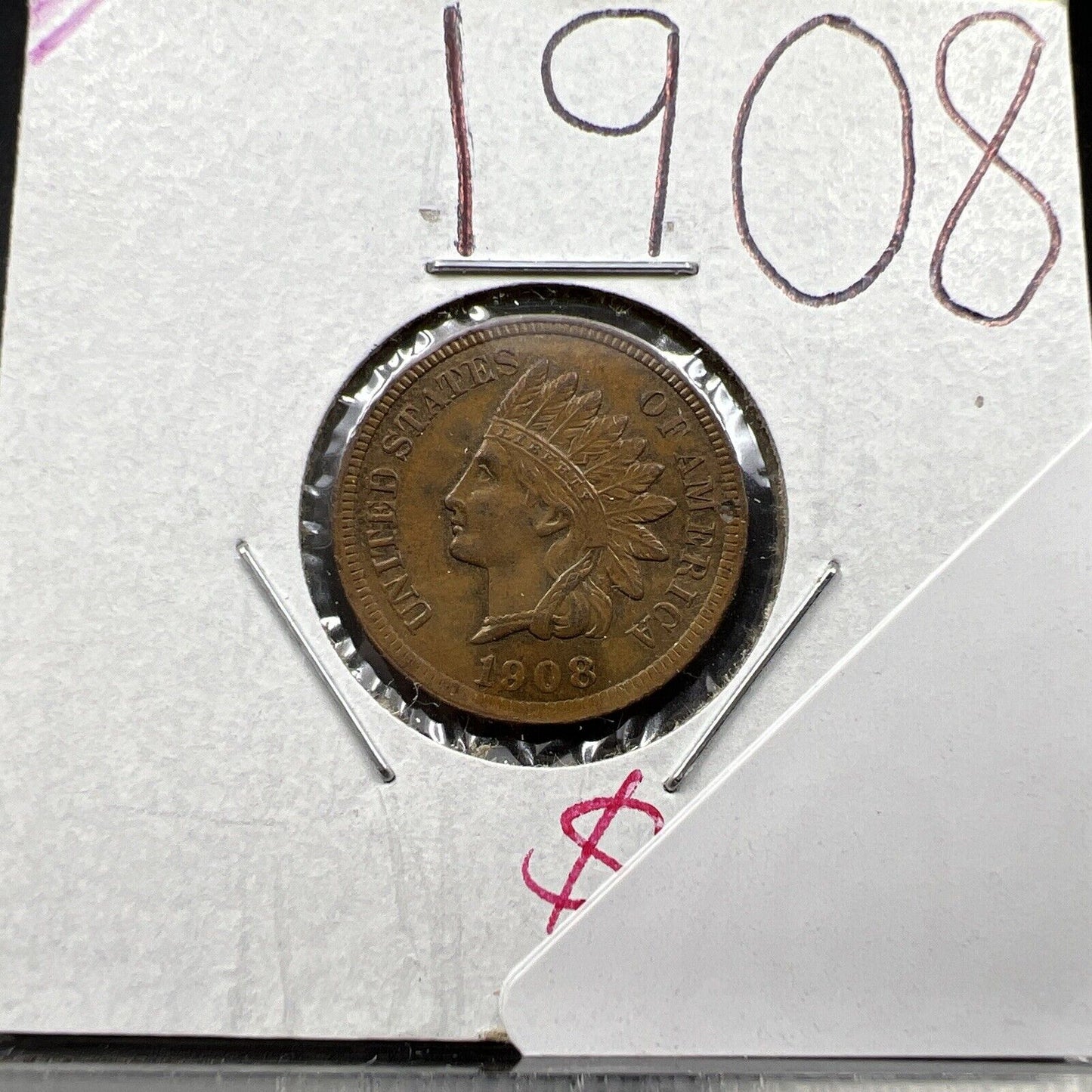 1908 P 1c Indian Cent Penny Nice Coin Choice XF EF Extra Fine