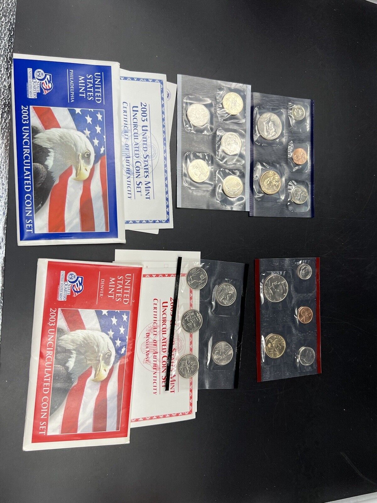 2003  P & D Mint Set BU Unc CLAD Coins United States US Mint OGP