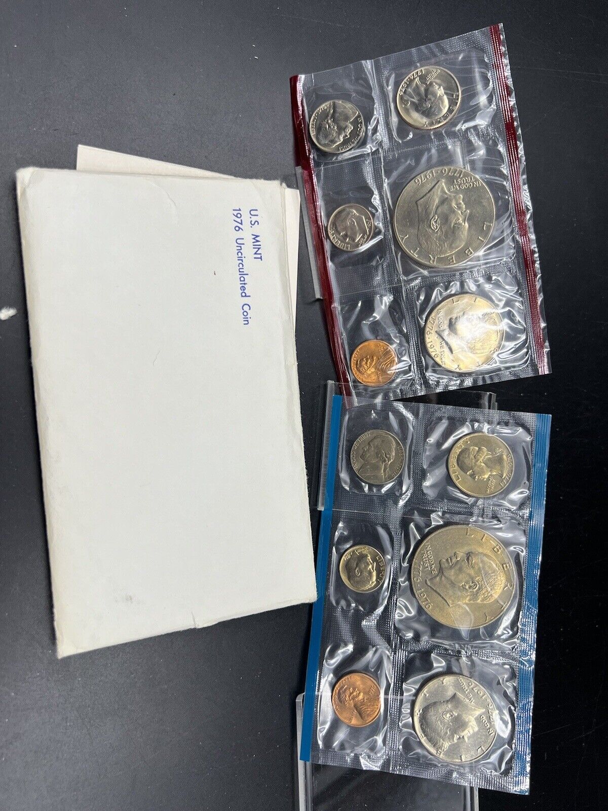 1976 P & D Mint Set BU Coins Bicentennial Clad US Mint OGP w/ Ike Dollars