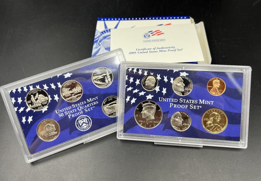 2005 S US Mint GEM Proof Set 11 Coin Complete OGP