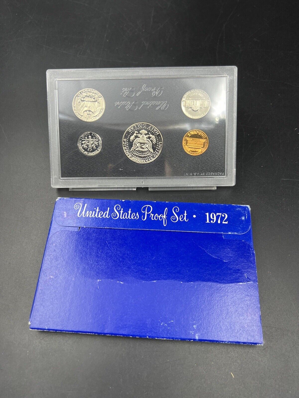 1972 S US Mint GEM Proof Set 5 Coin Complete OGP