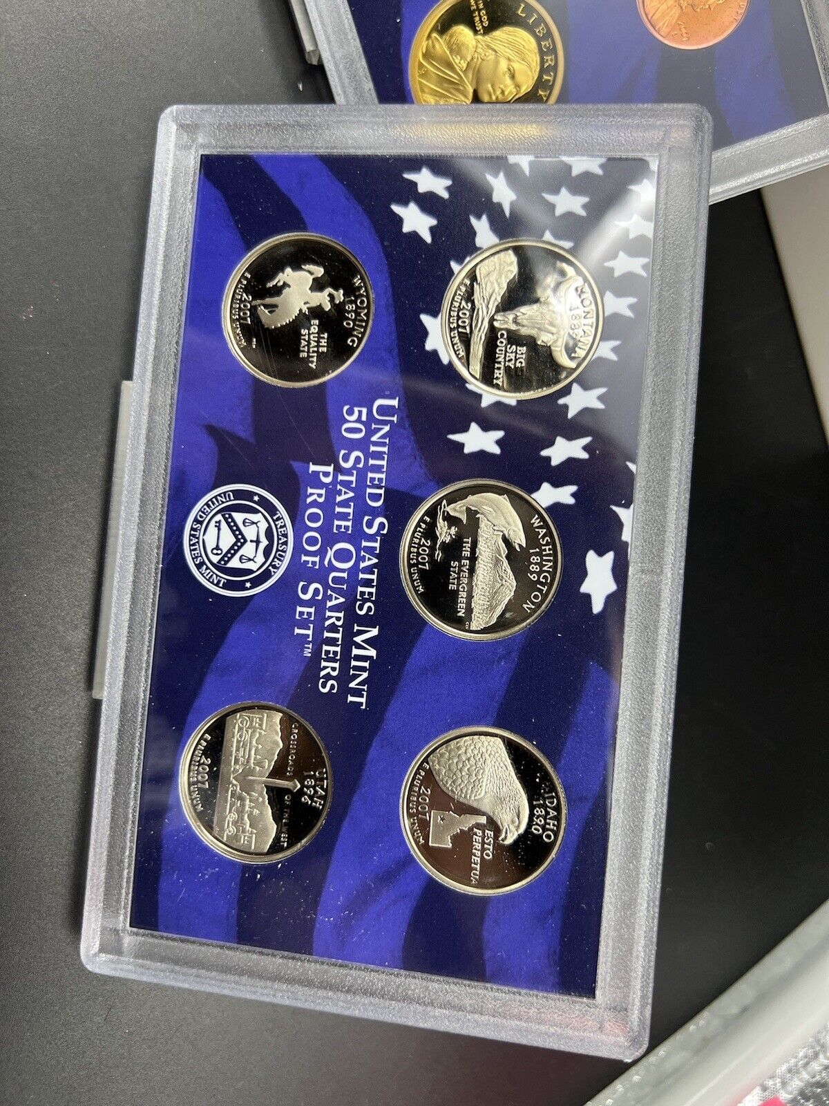 2007 S US Mint GEM Proof Set 14 Coin with Complete Presidential Dollars OGP