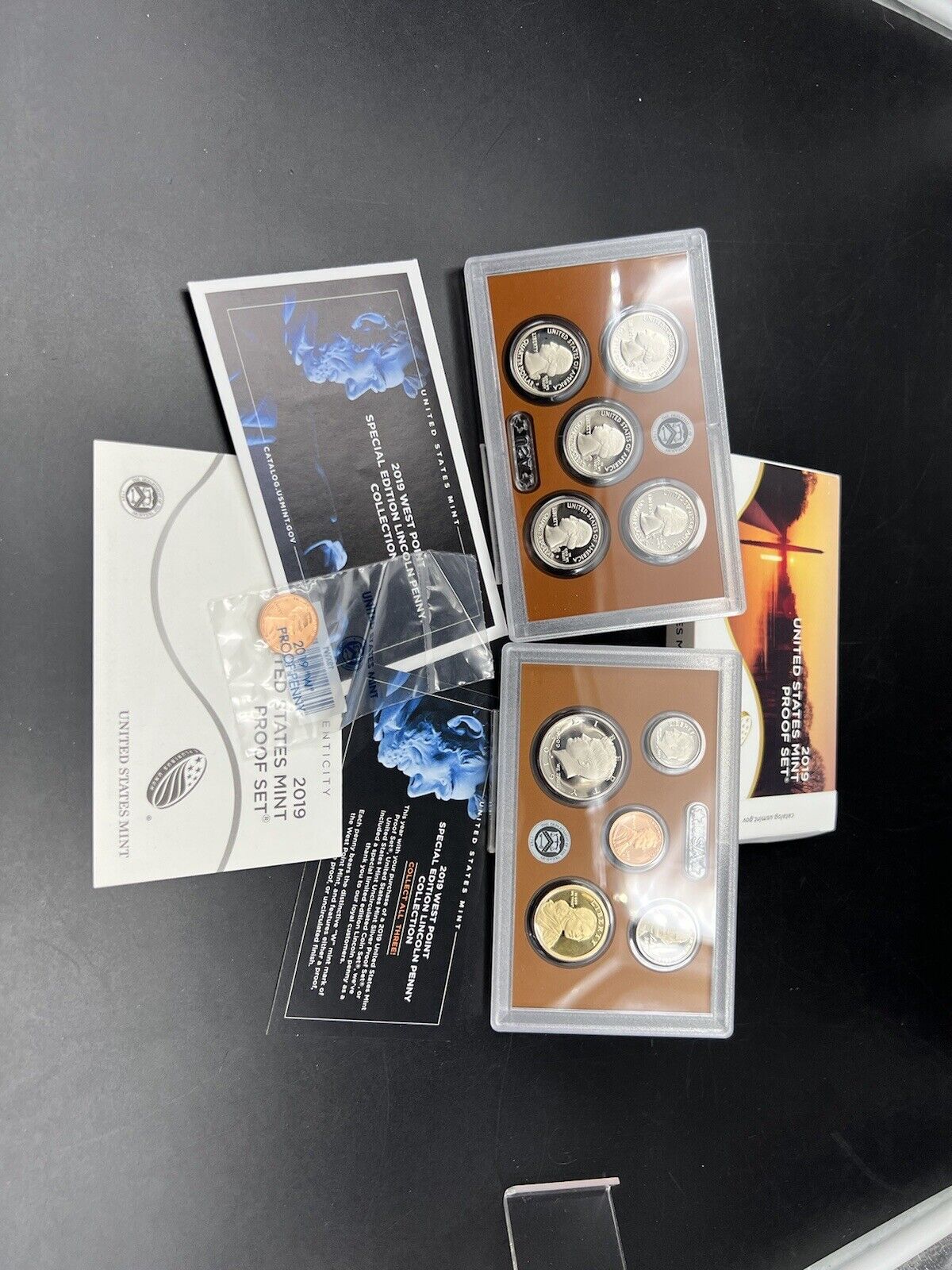 2019 S US Mint GEM Proof Set 11 Coin with West Point Lincoln Shield Proof Cent