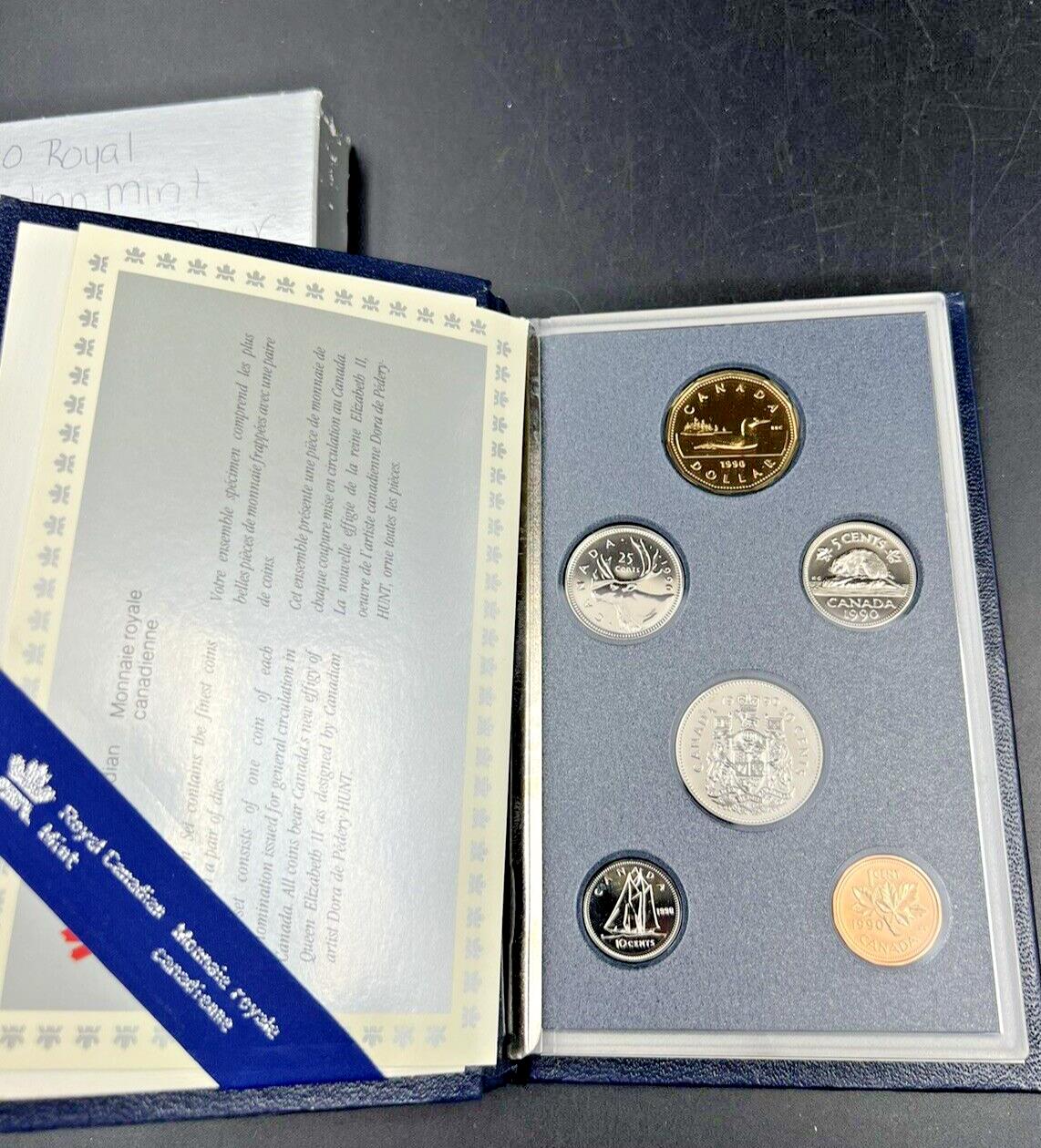 1990 Canada Specimen Set - Royal Canadian Mint Proof Like 6 Coins