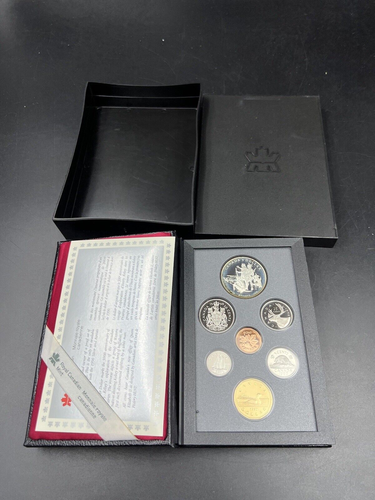 1990 Canada Double Dollar Proof Set Royal Canadian Mint RCM OGP Nice Condition