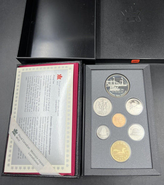 1991 Canada Double Dollar Proof Set Royal Canadian Mint RCM OGP In Plastic Case