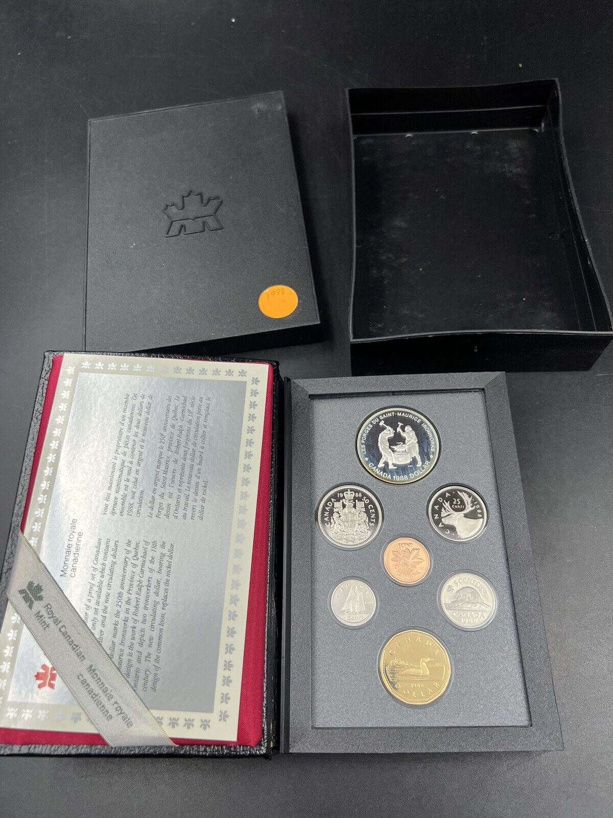 1988 Canada Double Dollar Proof Set Royal Canadian Mint RCM OGP In Plastic Case