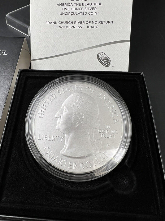 2019 P Frank Church ATB 5 oz Silver Coin OGP COA America The Beautiful Burnished