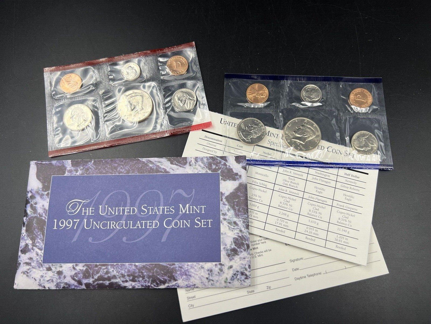 1997 P & D Mint Set BU Unc Coins United States US Mint OGP