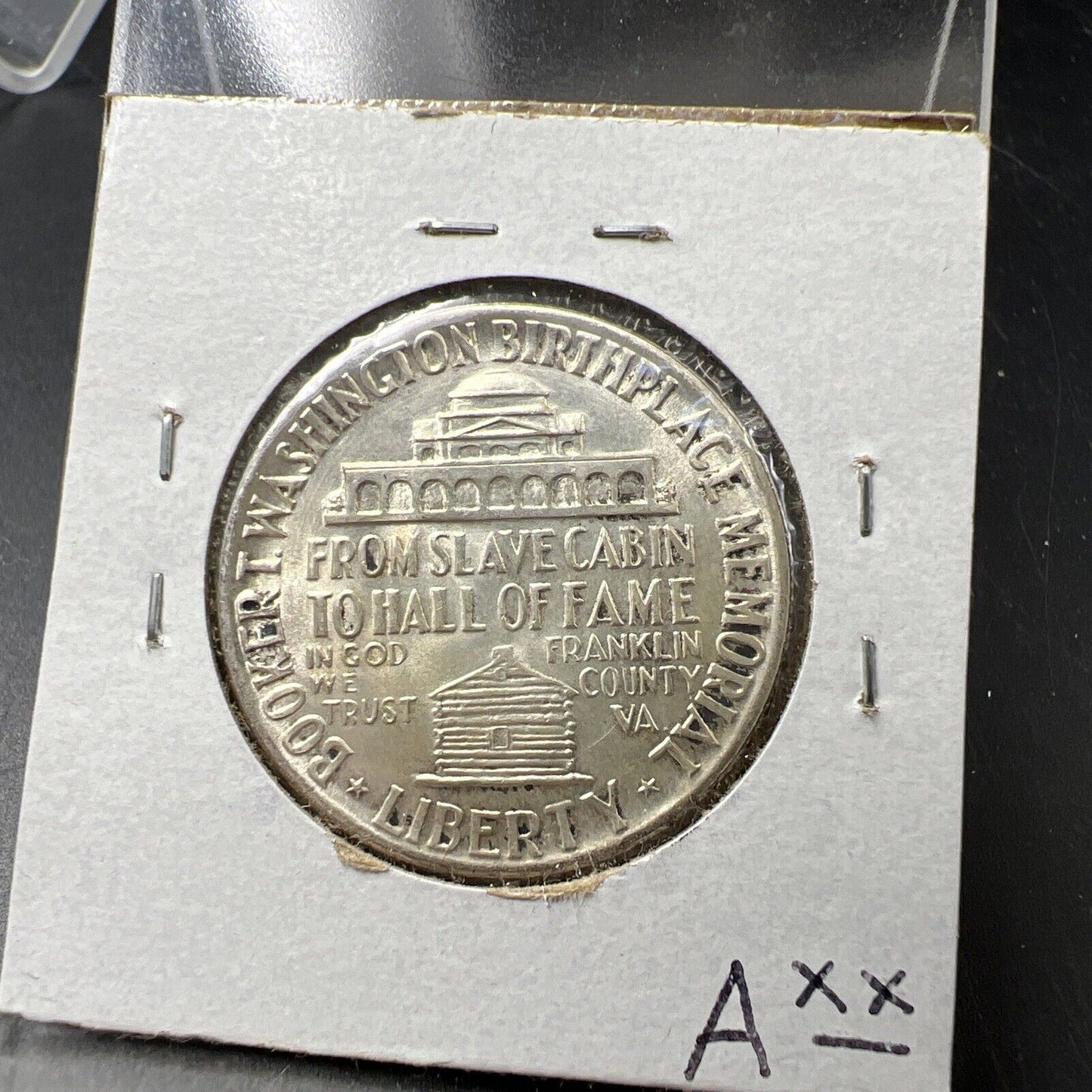 1946 Booker T Washington USA Commemorative Silver Half Dollar Coin BU UNC Toned