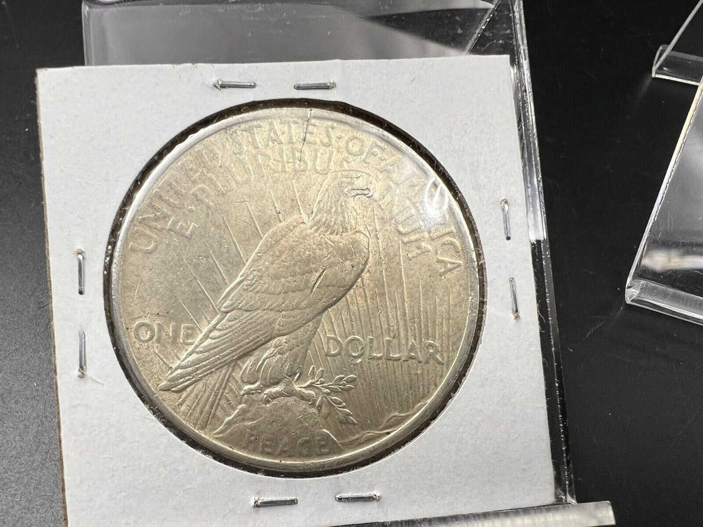 1922 P Peace 90% Silver Dollar Coin Defective planchet Obverse Error coin XF EF