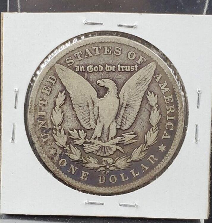1879 CC Morgan Silver Eagle Dollar Coin Choice VG Very Good Circ