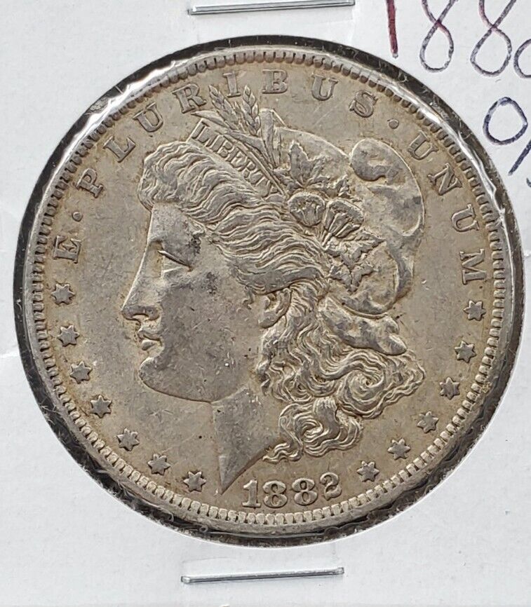 1882 O O/S $1 Morgan Silver Eagle Dollar Variety OMM XF EF Extra Fine Nice Circ
