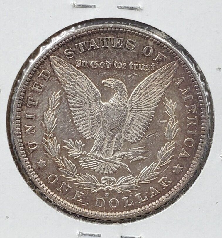1880 O Morgan Dollar Coin Micro O Variety Morgan Dollar XF EF Neat Toning Toner