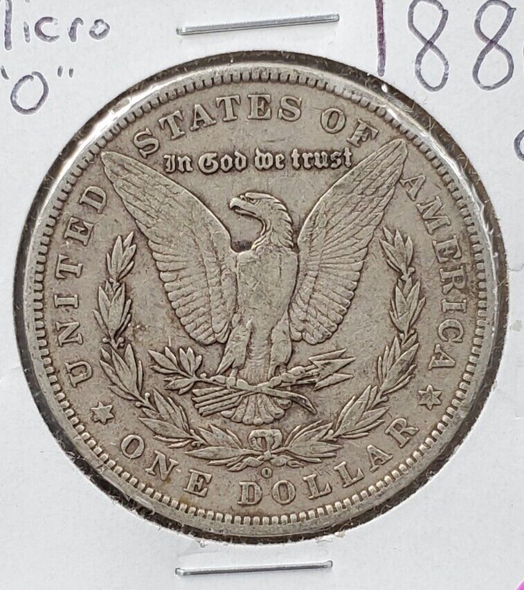1880 O Morgan Dollar Coin Micro O Variety Morgan Dollar VF Very Fine