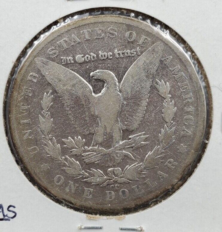 1879 CC Morgan Silver Eagle Dollar Coin Good / VG Details Circ