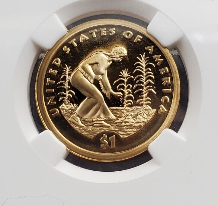 2009 S Agriculture Sacagawea Native Brass Dollar Coin NGC PF69 Ultra Cameo