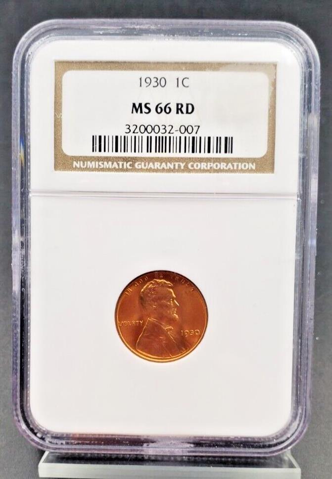 1930 P Lincoln Wheat Cent Penny Coin NGC MS66 RED