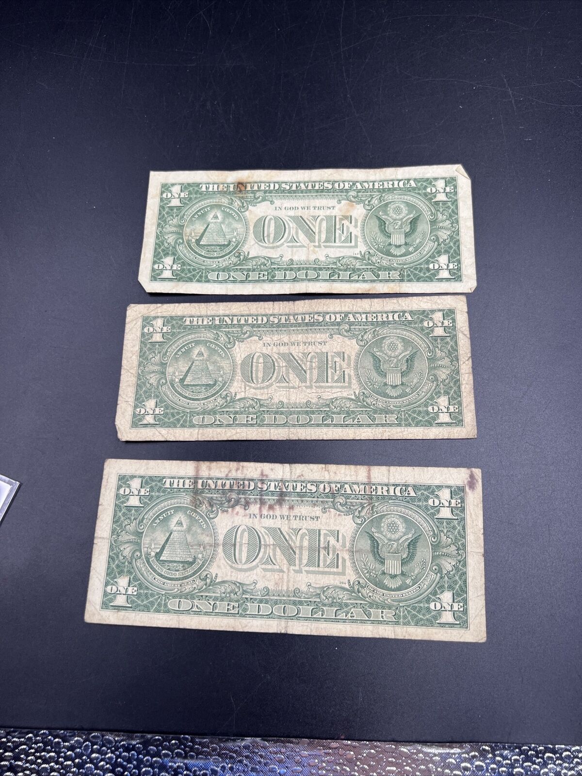Lot of 3 1957 * Star Note Silver Certificates Very Circulated Blue Seal Note #35