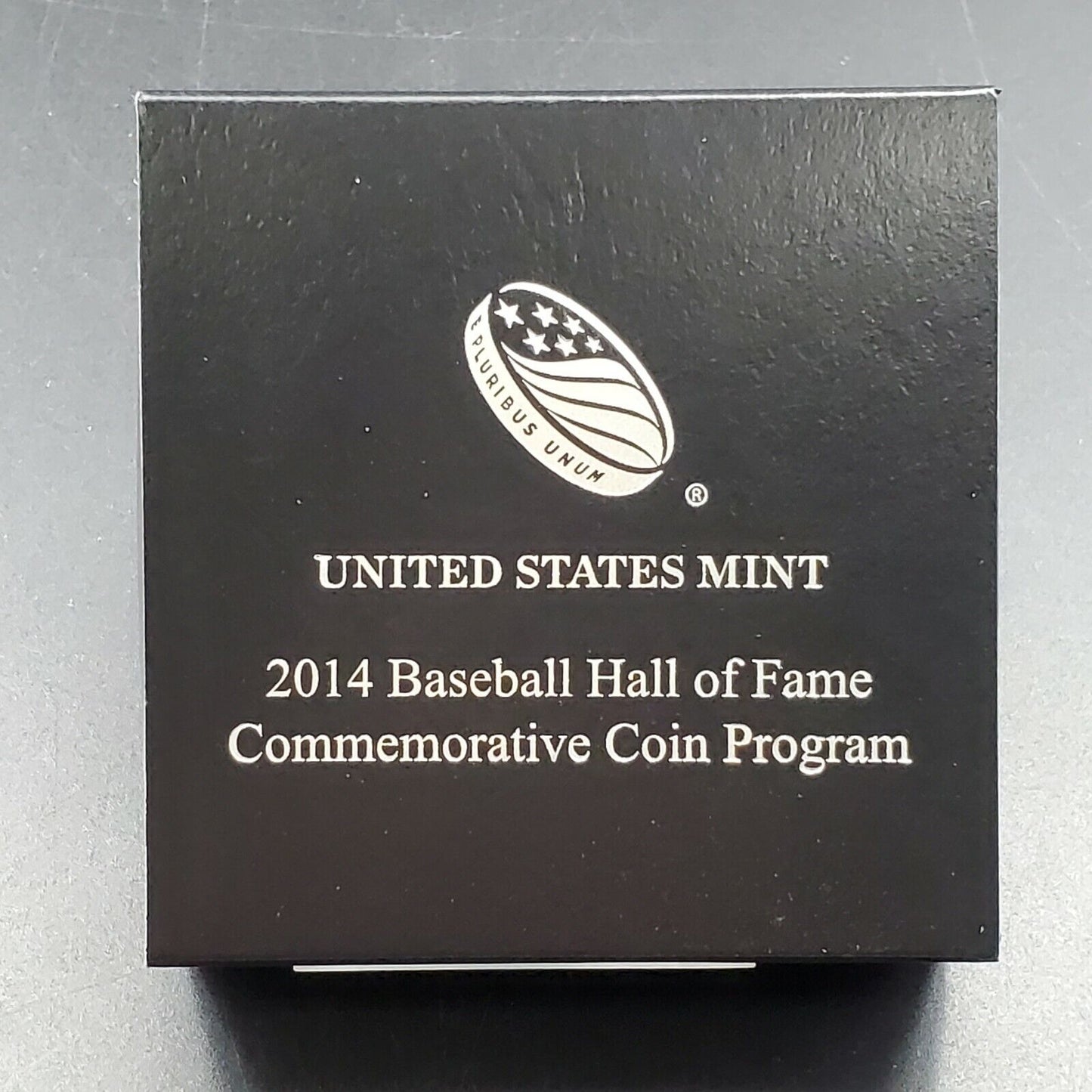 2014 $1 MLB Baseball Hall of Fame Silver Dollar BU Business Strike OGP Box COA