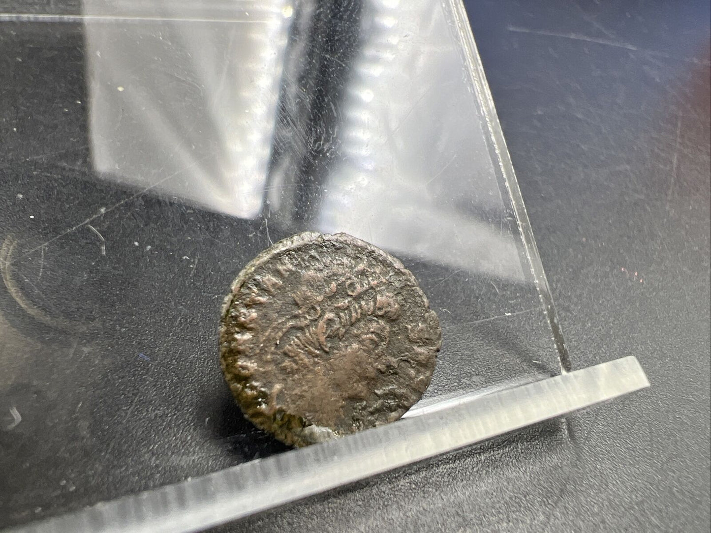 Ancient Roman Bronze Coin Circulated condition uncleaned - SKU #B12723B