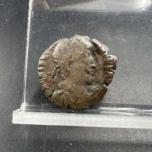 Ancient Roman Bronze Coin Circulated condition uncleaned - SKU #AB121623AB