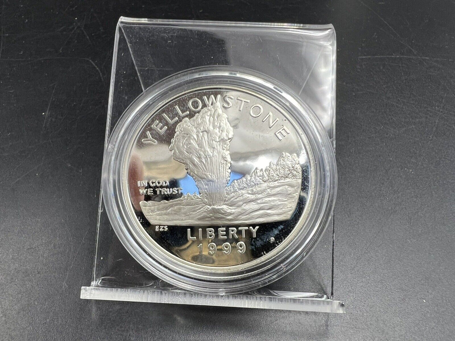 1999 P $1 Bison Yellowstone Park Silver Commemorative Dollar Coin GEM Proof