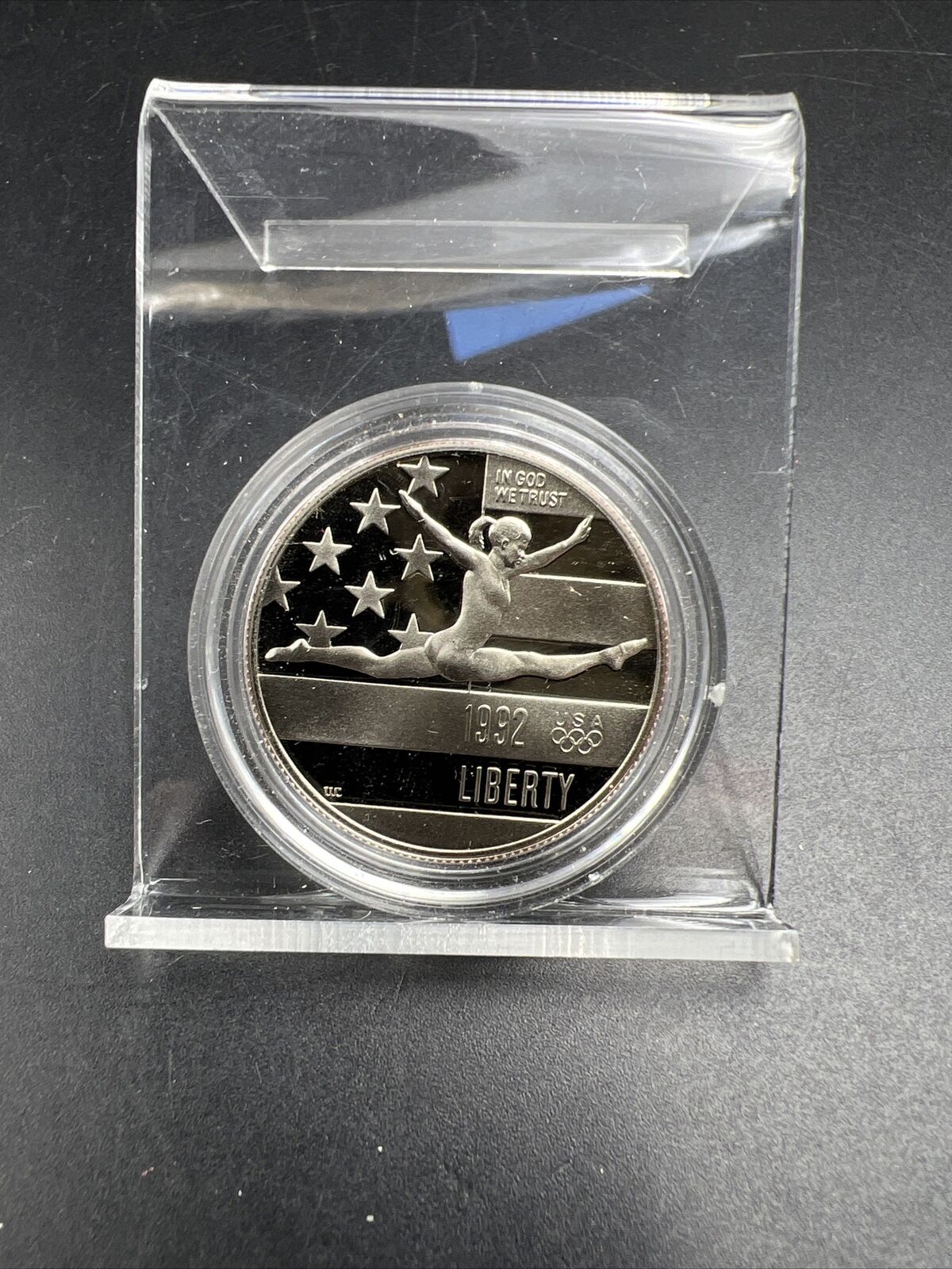 1992 S Gem Proof Olympic Gymnastics - Commemorative Half Dollar in Capsule