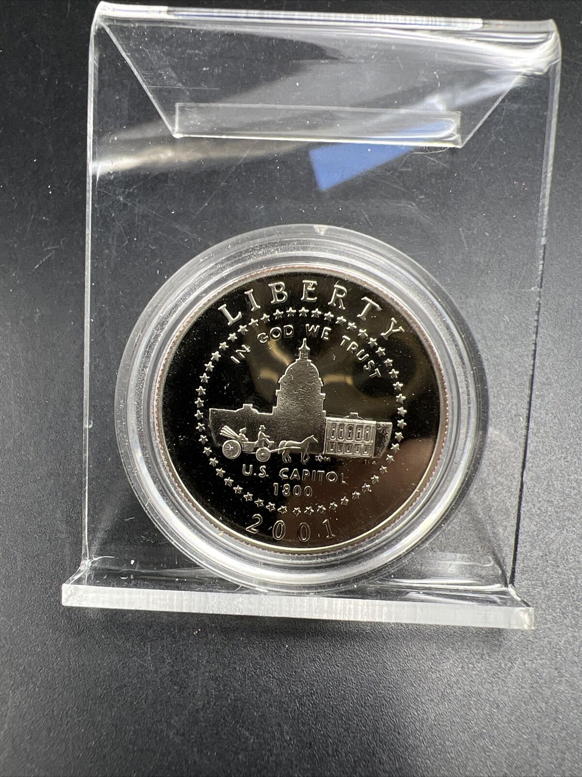 2001 50c Capitol Visitors Commemorative Half Dollar in Capsule Clad Coin Proof