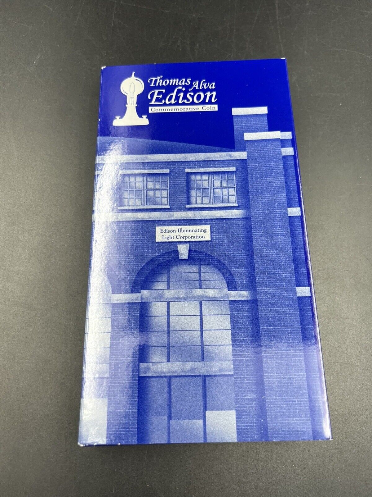 2004 Thomas Edison Commemorative Silver Dollar Collector's Set Illumen Light Box
