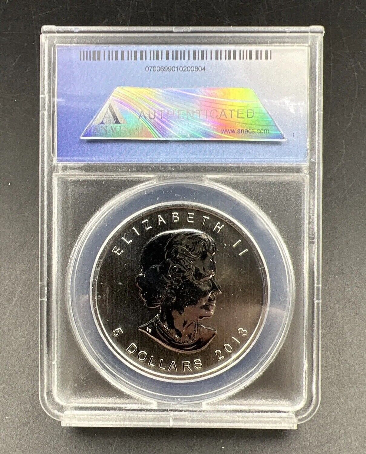 Canada 2013 Silver $5 $5.00 ANACS MS69 Maple Leaf 1 Oz .9999 25th Anniversary FS