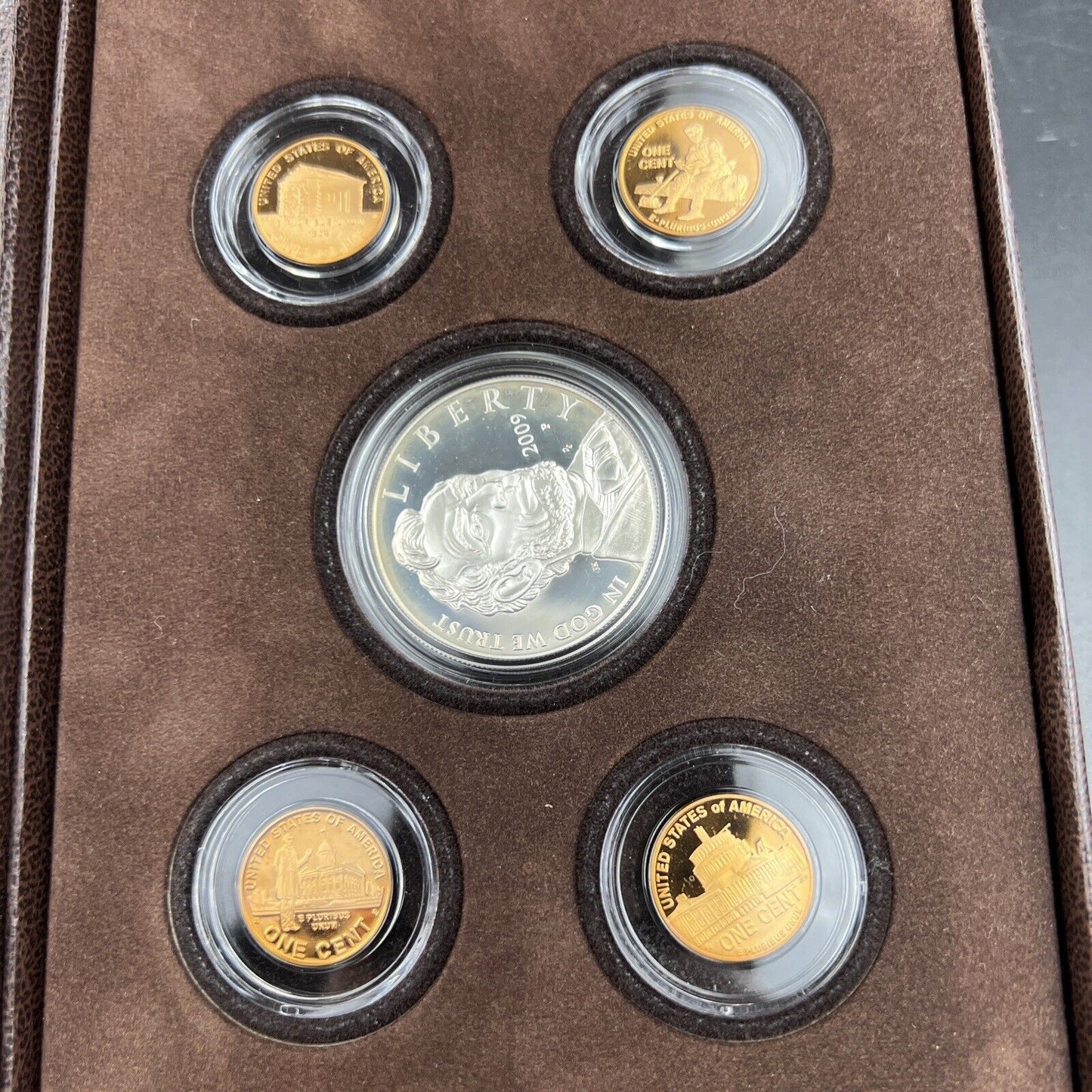 2009 Coin and Chronicles Abraham Lincoln Set S$1 & Proof 1c Lincoln Cents OGP