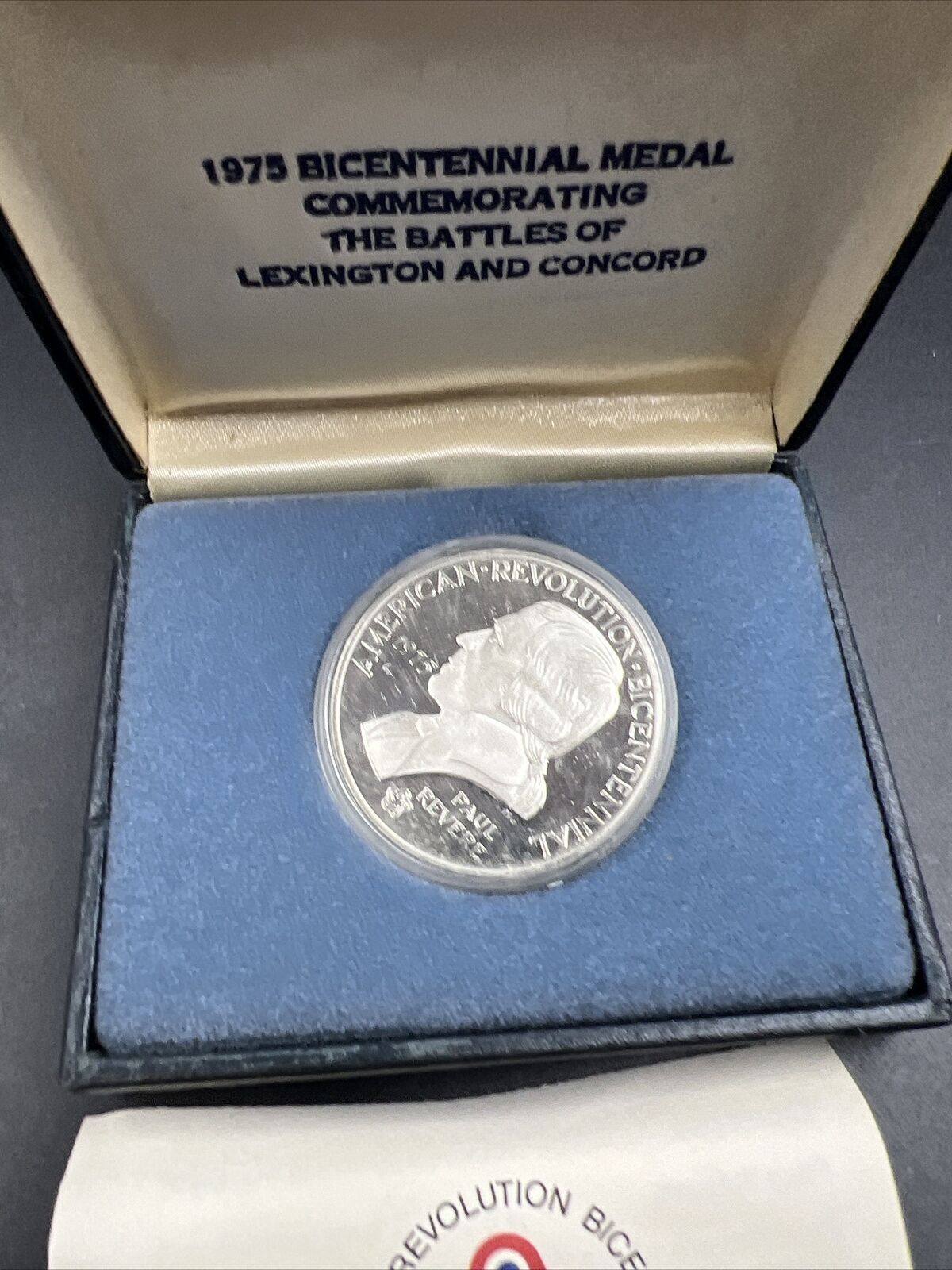 1976 Bicentennial Commemorative Medal The Declaration of Independence W/ Box COA
